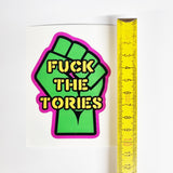 Fuck The Tories Shaped Vinyl Sticker Pack