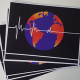 Flatline Earth Society A4 Art Print