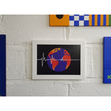Flatline Earth Society A4 Art Print