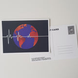 Flatline Earth Society Postcard