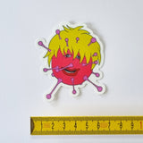 BOR-15 Virus Shaped Vinyl Sticker