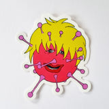 BOR-15 Virus Shaped Vinyl Sticker