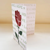 Love & Hope Recycled Greetings Card