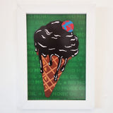 Big Oil Treats The Kids... A4 Art Print