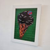 Big Oil Treats The Kids... A4 Art Print
