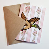 Flying Duck Greetings Card