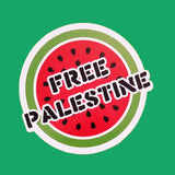 Free Palestine Shaped Vinyl Sticker