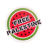 Free Palestine Shaped Vinyl Sticker