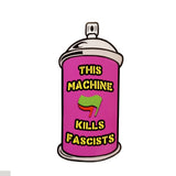 This Machine Kills Fascists Shaped Vinyl Sticker