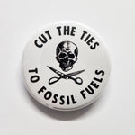 CTT Skull & Scissors White 38mm Badge