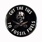 CTT Skull & Scissors Black 38mm Badge