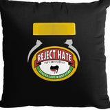 Reject Hate Cushion Cover (Black)