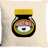 Reject Hate Cushion Cover (Natural)