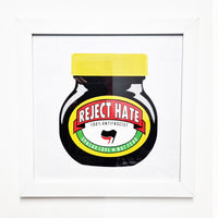 Reject Hate Art Print