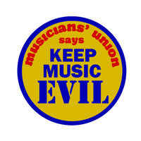 Keep Music Evil Vinyl Sticker