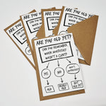 Are You Old Yet? Birthday Cards (5 pack)