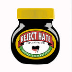 Reject Hate Shaped Vinyl Sticker