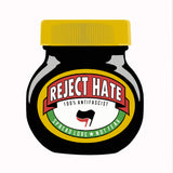 Reject Hate Shaped Vinyl Sticker
