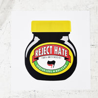 Reject Hate Art Print