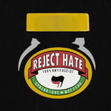 Reject Hate Organic Tea Towel (Black)