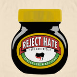 Reject Hate Organic Tea Towel (Natural)