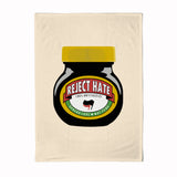 Reject Hate Organic Tea Towel (Natural)