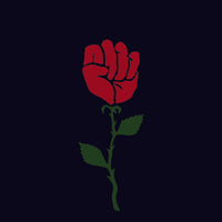 Rose Fist (Black) 38mm Badge.