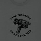 This Machine Shoots Fascists Super 8 T shirt (Anthracite)
