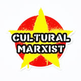 Cultural Marxist Shaped Vinyl Sticker