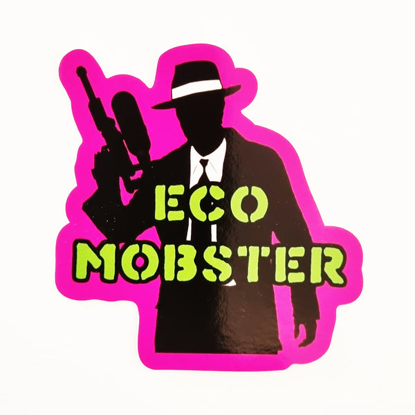 Eco Mobster Shaped Vinyl Sticker