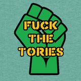 Fuck The Tories (Mid Heather Green) Kids T Shirt