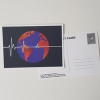 Flatline Earth Society Postcard
