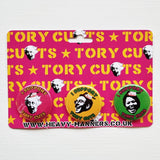 Tory Cuts Badge Set