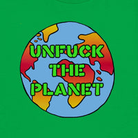 Unfuck The Planet (Fresh Green) Kids T Shirt