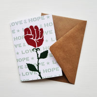 Love & Hope Recycled Greetings Card