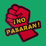 No Pasaran! Shaped Vinyl Sticker