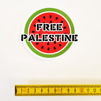 Free Palestine Shaped Vinyl Sticker
